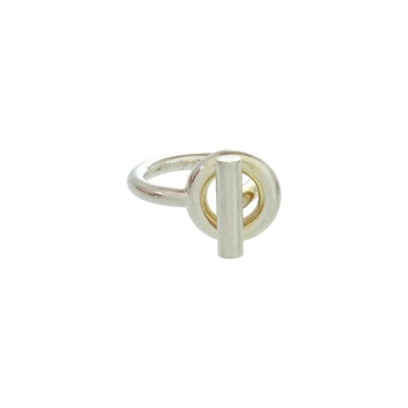Hermes Echape Size 54 Silver 925 Silver Ring 1257